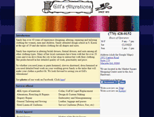 Tablet Screenshot of gillsalterations.com